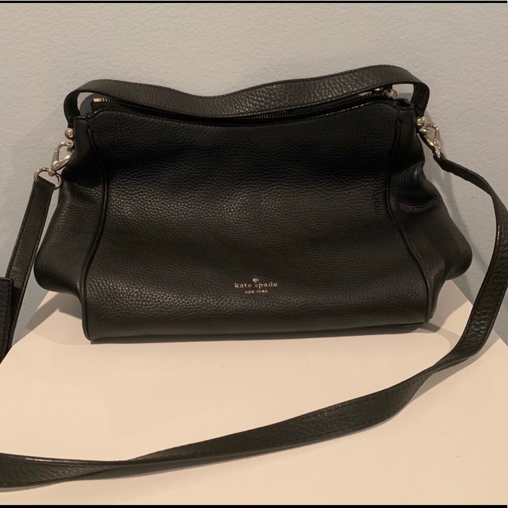 Kate Spade Black Leather Purse and Dust Bag